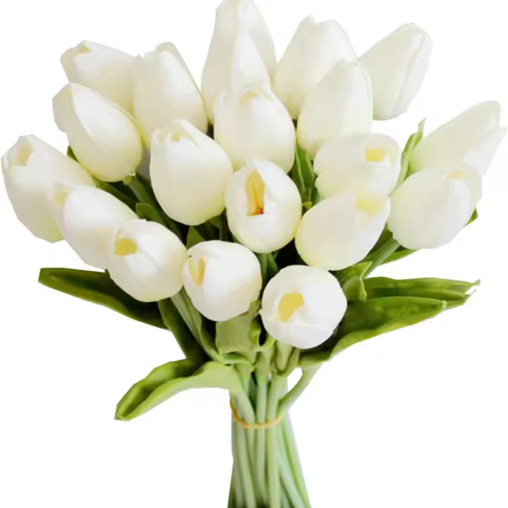 10Pcs Tulipes Artificiales Realistas Para Scrapbooking Y Decoración De Hogar Arco De Flores Para Boda Y Jardín Guirnalda De Flores Para Día De La Madre Bouquet DIY - 1
