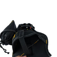 Funda Para Taladro Y Destornillador De Impacto Con Bolsillo Para Bits De Alta Resistencia Para Cinturón De Herramientas Material De Poliéster - details 2