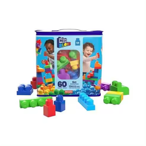 Mattel Juguete Construcción Mega Bloks Clasica 60 Pcs - Ideal para Fomentar la Creatividad - 1