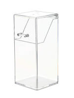 Organizador De Maquillaje Transparente De Acrílico Porta Pinceles Y Labiales Reutilizable Contenedor De Escritorio Caja De Almacenamiento Para Cosméticos - details 5