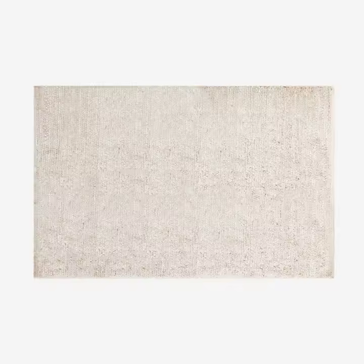 Alfombra de Yute Blanca  - Confección Artesanal - 1