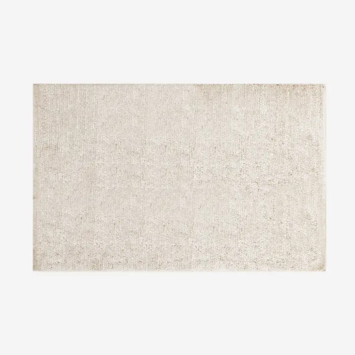 Alfombra de Yute Blanca  - Confección Artesanal - 1