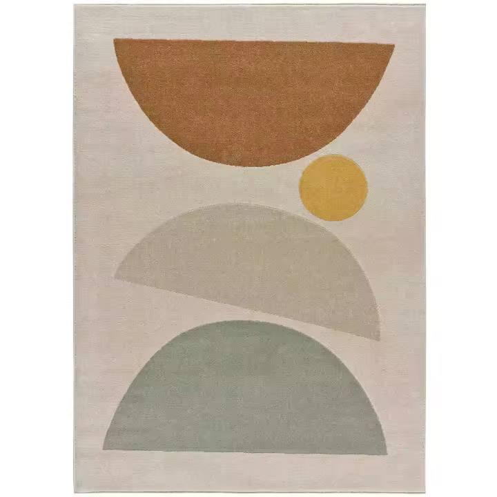 ATTICGO Alfombra de Interior Estilo Geométrico en Multicolor - Domus 32318 | 80X150, 120X170, 160X230 cm - 1