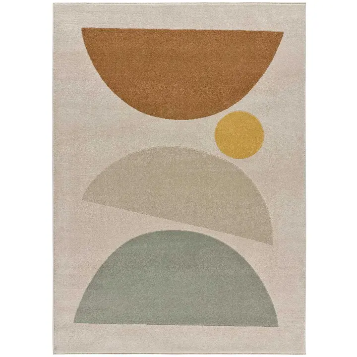ATTICGO Alfombra de Interior Estilo Geométrico en Multicolor - Domus 32318 | 80X150, 120X170, 160X230 cm - 1