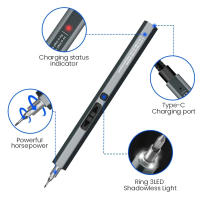 Set De Destornilladores Eléctricos 50 En 1 Con Bit Magnéticos Phillips Torx Herramienta Manual Profesional Con LED Y Tipo-C Para iPhone PC Juguetes - details 8