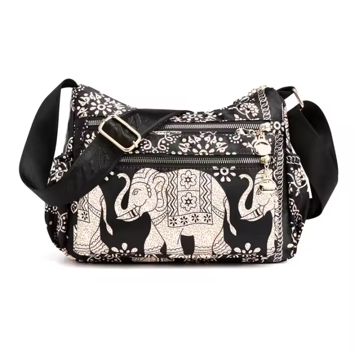 Bolso de Crossbody de las mujeres del elefante-Bolso de Crossbody de los Hombres Elegantes-Bolso de Crossbody de nylon para - 1