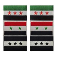 Emblema De Bandera Siria 8x5CM En Tela Bordado Aplicación Parche Táctico Para Ropa Abrazaderas De Malla Armband Hat Stickie - details 3