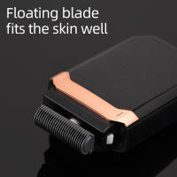 Afeitadora Eléctrica Reciprocante De Acero Inoxidable Recargable Por USB Afeitadora Portátil Para Hombres Con Dispositivo De Afeitar Y Recortar - details 2