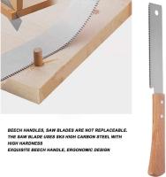 Sierra de mano Pequeña Sierra de tracción manual 30 cm mini Sierra manual con mango de Madera de dientes finos - details 1