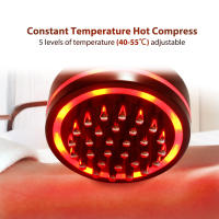 Cepillo De Masaje Eléctrico Para El Cuidado De La Salud Y Pérdida De Peso Comb De Masaje Guasha Lymphatic Heat Compress Para El Cuerpo - details 2
