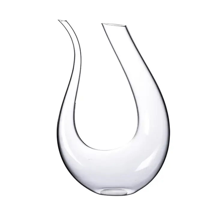 Decantador De Vino Creativo En Forma De Cisne 1500ml Con Caja De Regalo Cristal U-Shaped Separador De Vino Ecológico - 1