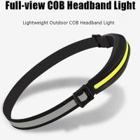 Linterna Frontal COB Recargable Para Exteriores Y Camping Luz De Trabajo Roja Y Blanca Para Correr Por Noche Pesca Y Excavación - details 3