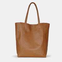 1990s Bolso shopper para mujer de piel con doble asa - details 2