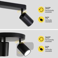 Lámpara De Punto LED GU10 Ajustable Para Techo Y Pared Iluminación Interior Para Sala De Estar Dormitorio Cocina Bombilla LED - details 1