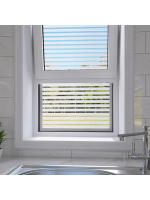 Película Decorativa De Ventana Con Estampado De Rayas Y Acabado Frosted Protección UV Adhesivo Estático Para Privacidad En Oficina Y Salón - details 3
