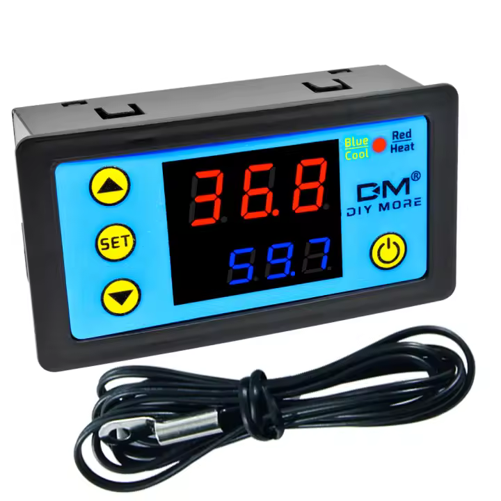 Controlador De Temperatura Digital W3231 DC12V 24V AC 110~220V Con Sensor NTC Módulo Termómetro Inteligente Para Hogar Y Jardín - 1