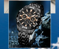 Reloj De Pulsera De Negocios REWARD VIP Nueva Diseño Reloj De Cuarzo Para Hombres Acero Inoxidable Resistente Al Agua Cronógrafo Luminoso Deportivo - details 23
