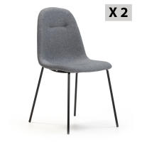 VS Venta-Stock - Pack de 2 sillas de comedor modelo Brenda en color gris - details 0