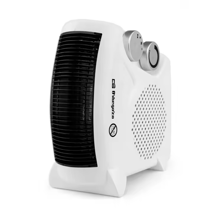 Calefactor Orbegozo FH 5040 A, selector rotativo de 3 posiciones, función ventilador, termostato regulable, 2000 W - 1