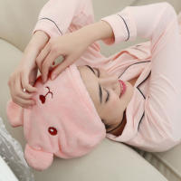 Gorro De Secado De Pelo Oso Lindo Para Mujeres Material De Secado Rápido Turban De Baño Poliéster/Celulosa Técnica Combinada Origen Zhejiang China - details 0