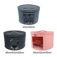 Caja De Sombreros Para Mujeres Y Hombres Con Tapa Antipolvo Portátil Organizador De Almacenamiento Para Sombreros Viaje Caja De Sombreros Para Sala De Estar Armario Oficina - details 0
