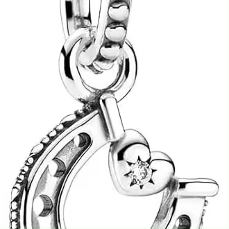 Charm colgante Herradura de la Suerte 799157C01 mujer plata,Incluye Caja Original，Incluye Caja Original - 1