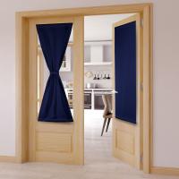 Cortina De Puerta Térmica Aislada 1PC Para Entrada Ventana Dormitorio Sala De Estar Decoración Del Hogar 100% Poliéster Moderno - details 6