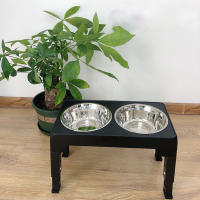 BOOTEELY Cuenco De Alimentación Elevado Para Perros Con Soporte Ajustable Y Doble Cuenco De Acero Inoxidable Para Alimentos Y Agua Para Perros Pequeños Medianos Y Grandes - details 6
