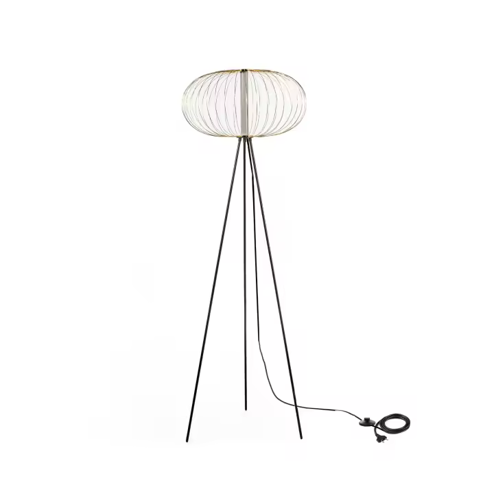 Mizar - Lámpara de pie LED en Maple Negro - 1