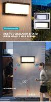 Lámpara De Pared Exterior LED Impermeable IP66 Con Sensor De Movimiento Iluminación Moderna Para Porche Balcón Jardín - details 3