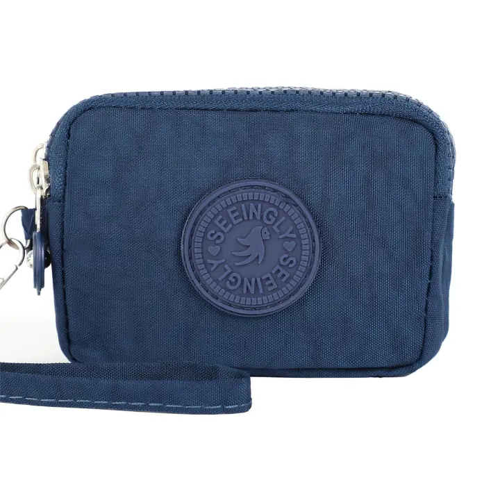 Monedero Grande De Capacidad Para Mujer En Nylon Resistant Al Agua With Tres Capas Korean Monedero Nuevo De Oxford Portátil - 1