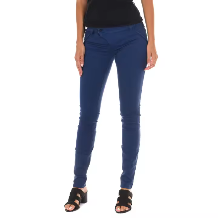 MET-Pantalon Tejano Largo de tejido elástico 10DBF0312-G291 para Mujer - 1