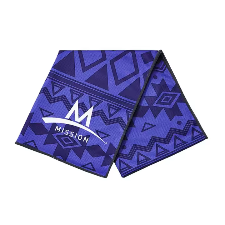 Mission Toalla Enduracool Large Techknit Azul,Negro Adulto - 1