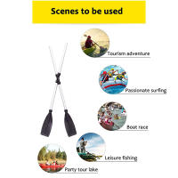2Pcs Remos Desmontables De Aleación De Aluminio Para Barco Y Rafting Accesorios De Canoa Longitud 38*15cm Para Actividades Acuáticas - details 2