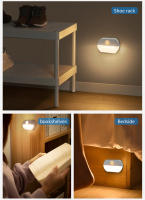 Lámpara LED De Sensor De Movimiento Recargable USB Con 3 Colores De Luz Magnética Para Decoración De Pared De Dormitorio Pasillo Armario Escalera - details 8