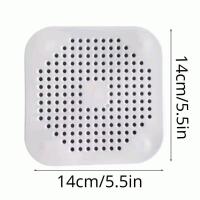 Banner - Filtro de Drenaje Plegable para Ducha, Baño y Cocina - Atrapa Pelos de Silicona con Ventosa - Blanco