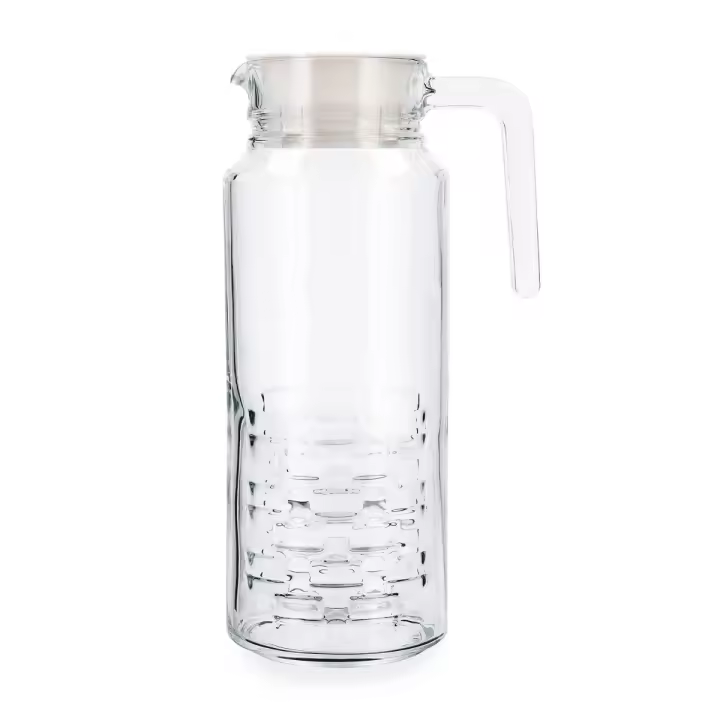 LUMINARC CHEQS Jarra Vidrio Con Tapa 1,3L Transparente Brillo Facil de limpiar Ecológico - 1