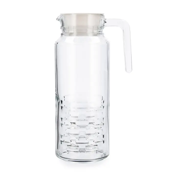 LUMINARC CHEQS Jarra Vidrio Con Tapa 1,3L Transparente Brillo Facil de limpiar Ecológico - 1