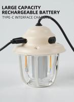 Lámpara De Camping LED Retro 1200mAh Luz De Emergencia Impermeable IPX4 Carga Tipo C Para Exterior Linterna Colgante Para Tienda De Campaña 2700K/6500K - details 5