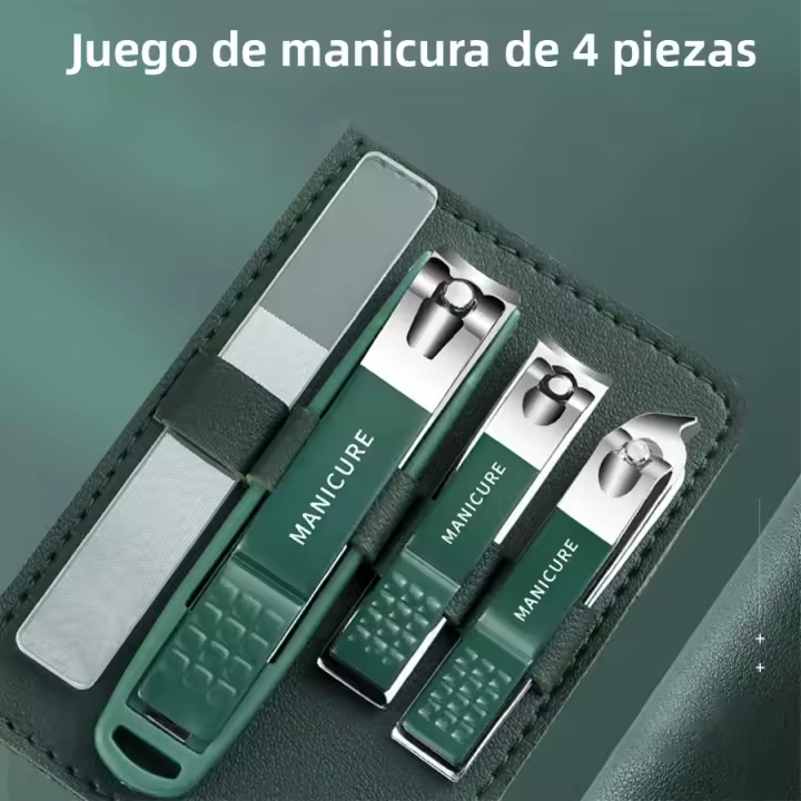 Juego De Tijeras Para Uñas 4PCS Kit De Manicura Con Archidemarca Y Archidemarca Nano Regalo De Navidad Para Hombres Herramienta De Uñas Para El Hogar - 1