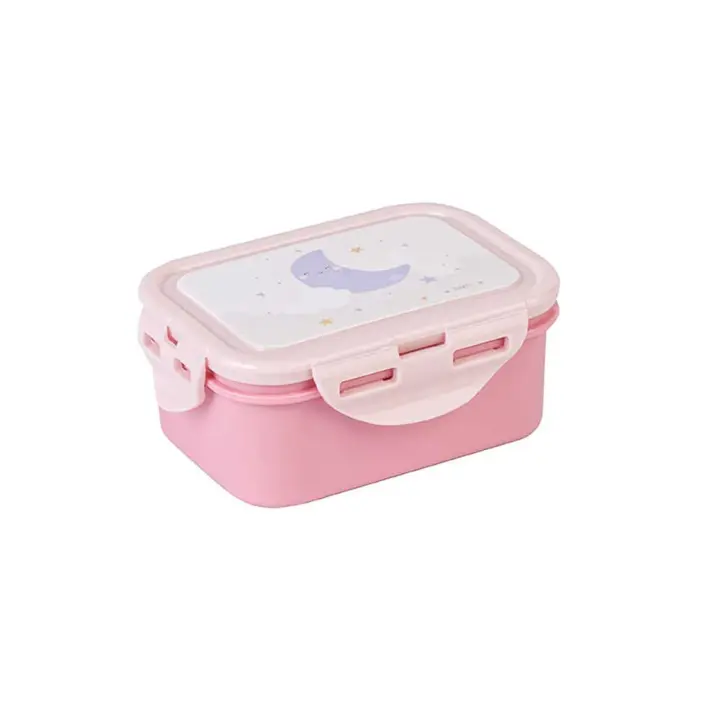 Cajita almuerzo M 350 ml. rosa Saro Baby - 1