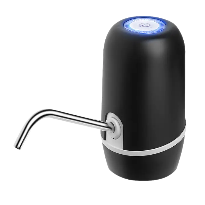 NK Dispensador de Agua - Dispensador Automático, Carga USB, Dosificador de Acero, sin BPA, Agua Fría, 1200mAh, Transportable, para Garrafas y Botellas 1.5L, 5.7L, 10L, 11.3L, 15L, 18.9L - Color Blanco - 1