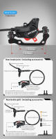 Freno De Disco Hidráulico BANBOK MTB 2 Pistones Calipero De Aceite Con Tubo De 800/1450mm Y Rotor De 160mm Palanca De 3 Dedos Para Bicicletas Piezas De Repuesto - details 3