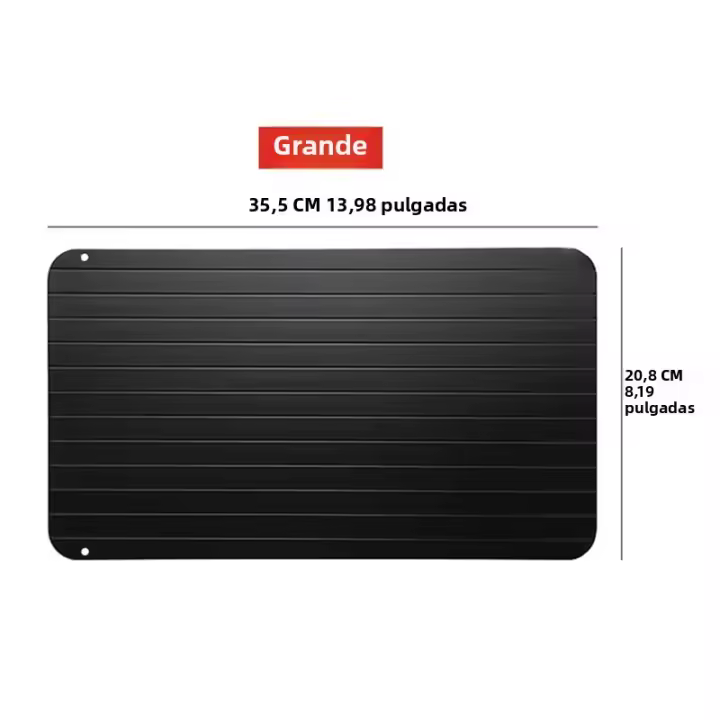 Placa De Descongelación Rápida De Aleación De Aluminio Para Alimentos Frutas Carne Herramienta De Cocina Thaw Master Rectangular - 1