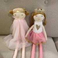 Muñeca De Peluche Rosa 50CM Con Corona Princesa Niña Suave Decoración Para Hogar Regalo De Cumpleaños Para Niñas Estilo Nórdico - details 3