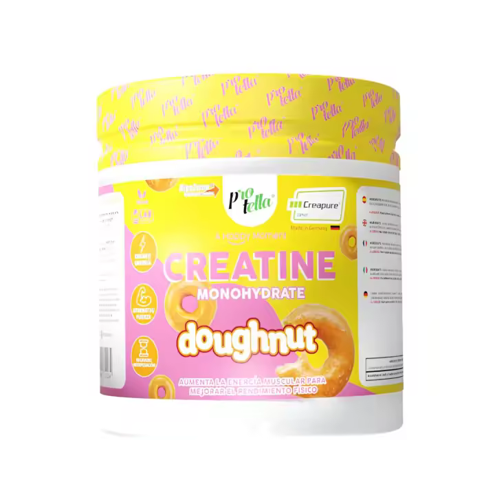 CREATINA CREAPURE (600G) DONUT - Protella  Calidad máxima  100% creapure  Creatine monohydrate  Donut - 1