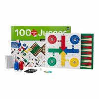 Falomir Juegos Pack de 100 Juegos de Mesa para Niños y Adultos - Incluye Parchís, Ajedrez, Damas, Cartas, Dominó y Más - Tableros de 39 Cm - details 0