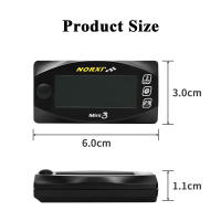 Sensor De Temperatura Para Motocicleta Mini 3 En 1 Tipo Fin Universal Para NMAX125 Medidor De Voltaje Y Tiempo Con Soporte Izquierdo/Derecho - details 6