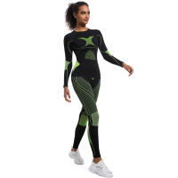 SSITO Conjunto de Mallas de gimnasio de Seco rápido, ropa de Esquí de DOT sin Costura para el invierno, ropa y pantalones de Seco rápido para correr, deporte y ciclismo - details 15