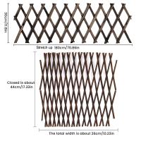 Trellis De Madera Expansible Para Jardín Soporte Para Plantas Climáticas Aluminio Soldado Cada Pieza Se Expande Hasta 200cm X 30cm - details 0